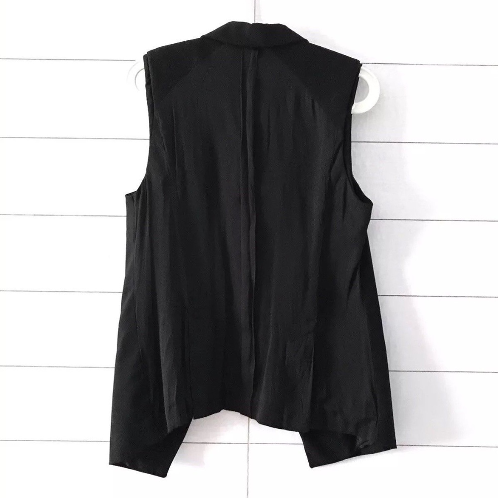 Zara Black Combination Waistcoat Sleeveless Vest - Picture 6 of 8